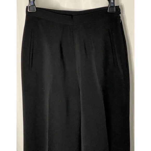 Black Fully Lined Pants Trousers Sz 4 Straight Leg Made in the USA Unbranded - Picture 3 of 4